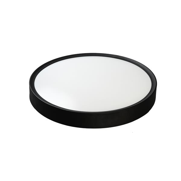 ΠΛΑΦΟΝΙΕΡΑ ΜΕΤΑΛΛΟ-MS-ABS LED 36W 2500Lm 3CCT(3000-4000-6000K) Φ480X65mm ΜΑΥΡΟ ARTE ILLUMINA MOONLIGHT