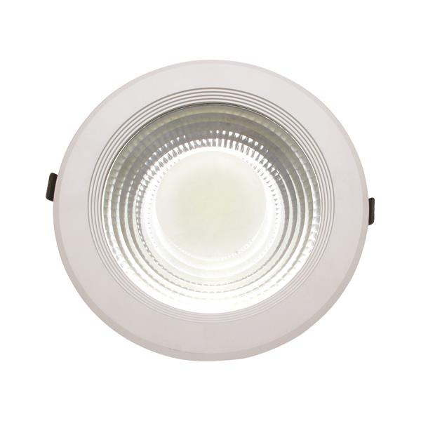 ΦΩΤΙΣΤΙΚΟ ΧΩΝΕΥΤΟ LED COB 30W 4000K Φ220 ΛΕΥΚΟ PLUS