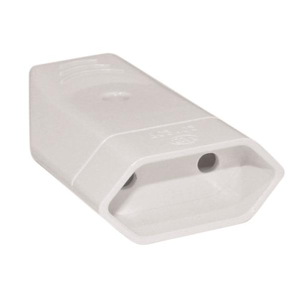 PLUG 2 POLE NORMAL FEMALE 2.5A 220-240V WITH SHUTTER PROTECTION | Eurolamp