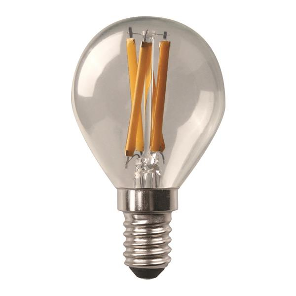 ΛΑΜΠΑ LED ΣΦΑΙΡΙΚΗ CROSSED FILAMENT 6.5W 806lm E14 3000K 220-240V CLEAR