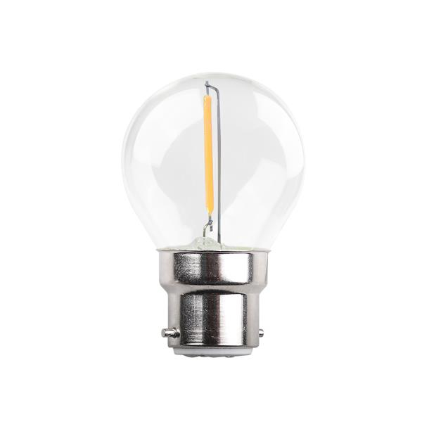 ΛΑΜΠΑ LED ΣΦΑΙΡΙΚΗ FILAMENT 1W 90lm B22 3000K 220-240V