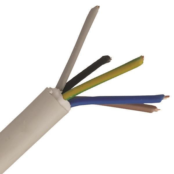 ΚΑΛΩΔΙΟ NYΜ A05VV-U 5Χ1,5mm² ΛΕΥΚΟ(100m/Roll)