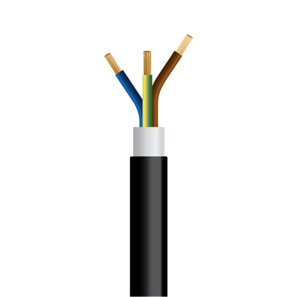 ΚΑΛΩΔΙΟ NYY J1VV-U 3X2,5mm² ΜΑΥΡΟ (100m/Roll)