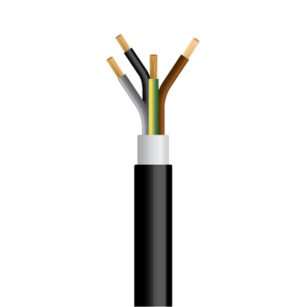 ΚΑΛΩΔΙΟ NYY J1VV-U 4X4mm² ΜΑΥΡΟ (1000m/Drum)