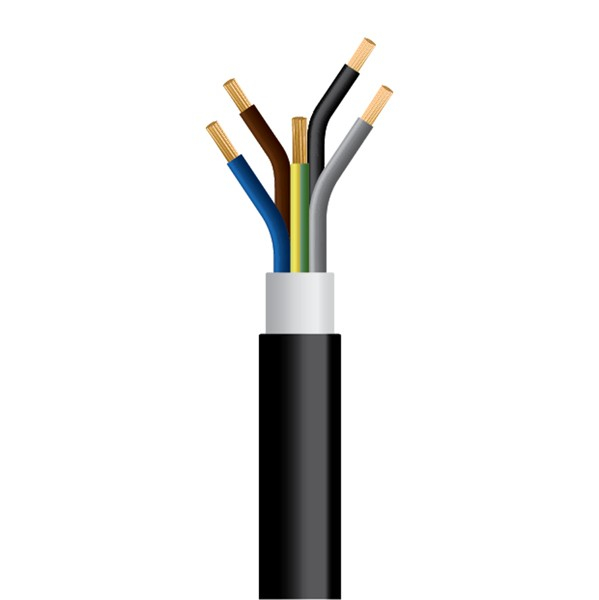 ΚΑΛΩΔΙΟ NYY J1VV-R 5Χ16mm² ΜΑΥΡΟ (500m/Drum)