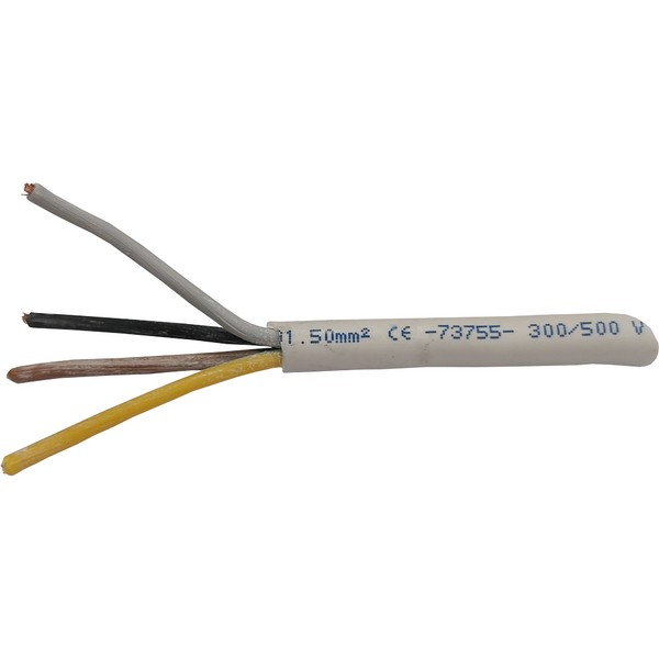 ΚΑΛΩΔΙΟ ΕΥΚΑΜΠΤΟ H05VV-F 4Χ1,5mm² ΛΕΥΚΟ (1000m/Drum)