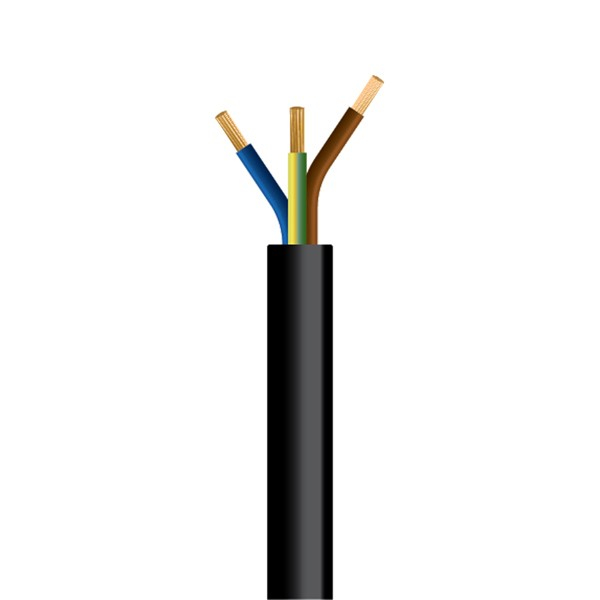 ΚΑΛΩΔΙΟ ΕΥΚΑΜΠΤΟ H05VV-F 3Χ2,5mm² ΜΑΥΡΟ (1000m/Drum)