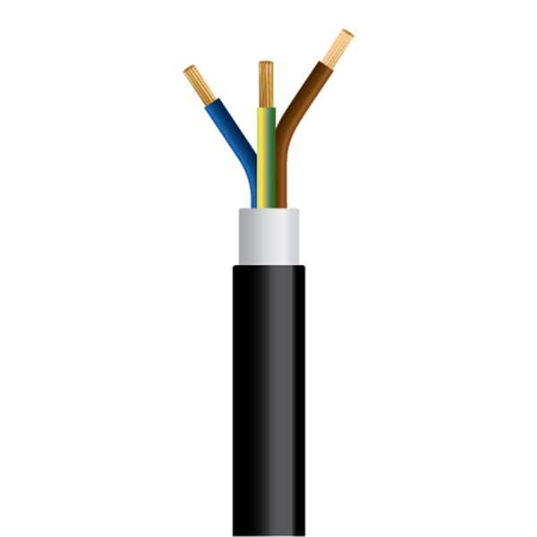 ΚΑΛΩΔΙΟ NYY J1VV-U 3X4mm² ΜΑΥΡΟ (750m/Drum)