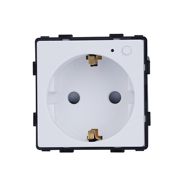 SMART ZIGBEE ΠΡΙΖΑ ΣΟΥΚΟ 16Α ΑΣΠΡΟ ΧΡΩΜΑ ΜΕ ΕΝΔΕΙΞΗ ΛΕΙΤΟΥΡΓΙΑΣ ΜΠΟΥΤΟΝ ON/OFF ΚΑΙ ΜΕΤΡΗΤΗ ΡΕΥΜΑΤΟΣ