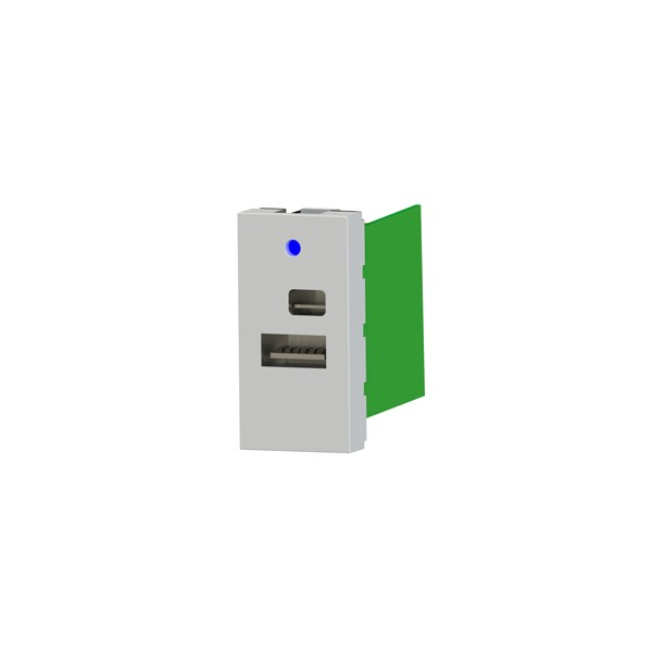 ΠΡΙΖΑ ΜΟΝΗ ΜΕ USB-TYPE C 5V 2X2,2A