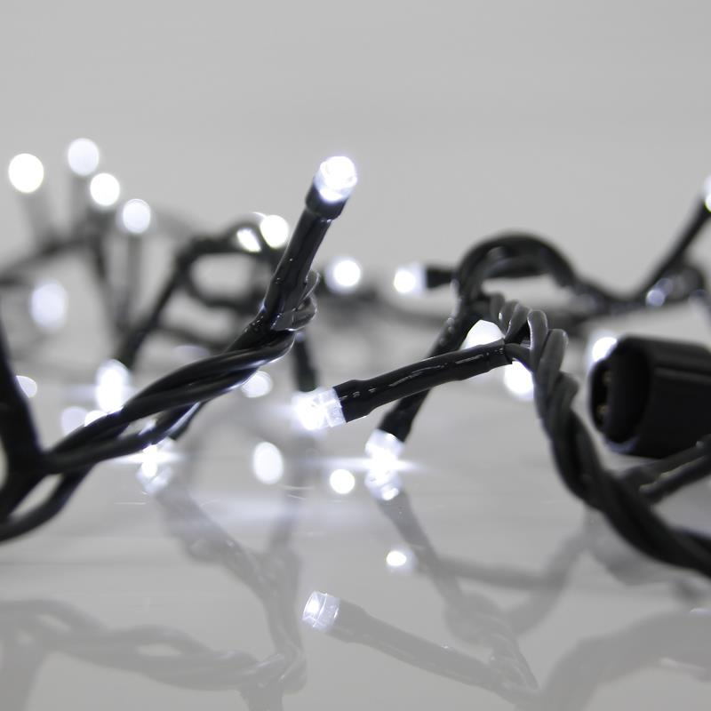 ΣΕΙΡΑ, 100 LED 3mm, 31V ΜΕΤΑΣΧΗΜΑΤΙΣΤΗ, 4 ΕΠΕΚΤΑΣΕΙΣ ΕΩΣ 3 ΣΕΤ, ΠΡΑΣΙΝΟ PVC ΚΑΛΩΔΙΟ, ΛΕΥΚΟ LED ANA 10cm, ΠΡΟΕΚΤΑΣΗ ΠΑΡΟΧΗΣ 3m, ΙΡ44