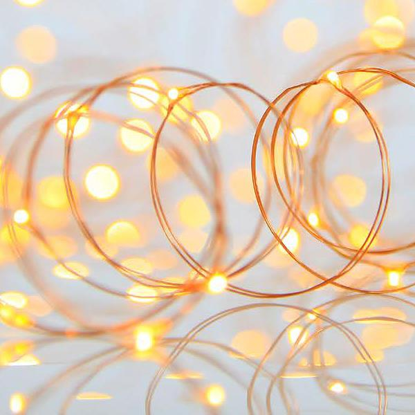 XMAS ΛΑΜΠΑΚΙ ΣΕΙΡΑ 100 ΜΙΝΙ LED ΜΕΤΑΣΧΗΜΑΤΙΣΤΗ ΣΤΑΘΕΡΟ ΜΠΡΟΝΖΕ ΧΑΛΚΙΝΟ ΚΑΛΩΔΙΟ ΘΕΡΜΟ ΛΕΥΚΟ LED ANA 10cm ΠΑΡΟΧΗ 5m ΙΡ44