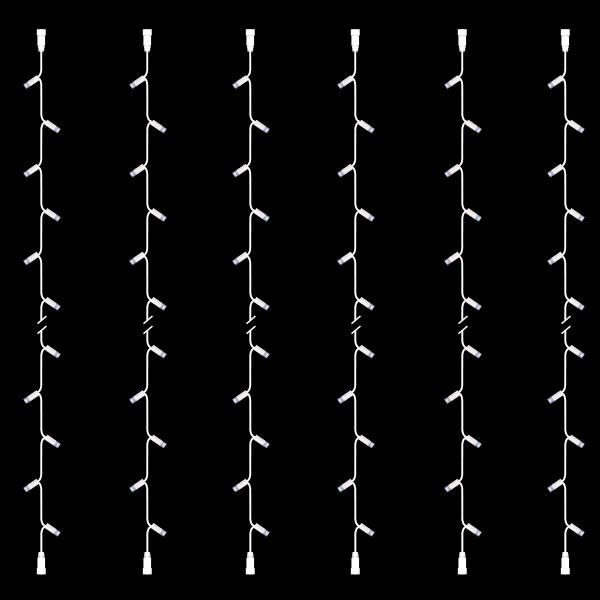 XMAS DIY ΛΑΜΠΑΚΙ ΣΕΙΡΑ ΣΕΤ 6τμχ 30 LED 2 ΕΠΕΚΤΑΣΕΙΣ ΛΕΥΚΟ ΚΑΟΥΤΣΟΥΚ ΚΑΛΩΔΙΟ ΛΕΥΚO LED ΑΝΑ 10cm ΙΡ65