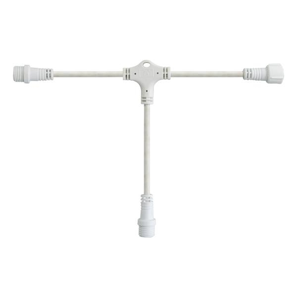 DIY, ΛΕΥΚΟ ΚΑΟΥΤΣΟΥΚ ΚΑΛΩΔΙΟ ΤΥΠΟΥ ΤΑΦ, 3 ΚΟΝΕΚΤΟΡΕΣ, 10cm, IP65