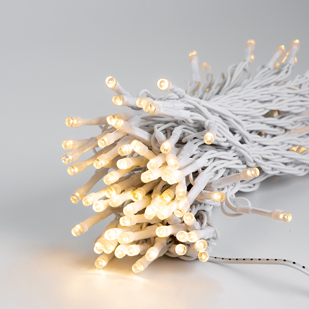 XMAS ΛΑΜΠΑΚΙ ΣΕΙΡΑ 700 LED 3mm 31V ΜΕΤΑΣΧΗΜΑΤΙΣΤΗ ΜΕ 8 ΠΡΟΓΡΑΜΜΑΤΑ & ΜΝΗΜΗ ΛΕΥΚΟ PVC ΚΑΛΩΔΙΟ ΘΕΡΜΟ ΛΕΥΚΟ LED ΑΝΑ 5cm ΠΑΡΟΧΗ 3m IP44