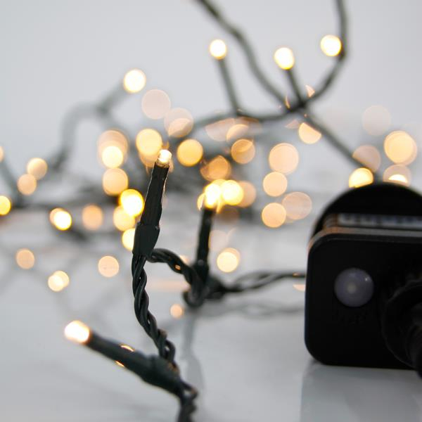 XMAS ΛΑΜΠΑΚΙ ΣΕΙΡΑ 50 LED 3mm 4.5V ΜΕΤΑΣΧΗΜΑΤΙΣΤΗ ΜΕ 8 ΠΡΟΓΡΑΜΜΑΤΑ & ΜΝΗΜΗ ΠΡΑΣΙΝΟ PVC ΚΑΛΩΔΙΟ ΘΕΡΜΟ ΛΕΥΚΟ LED ΑΝΑ 5cm ΠΑΡΟΧΗ 3m IP44