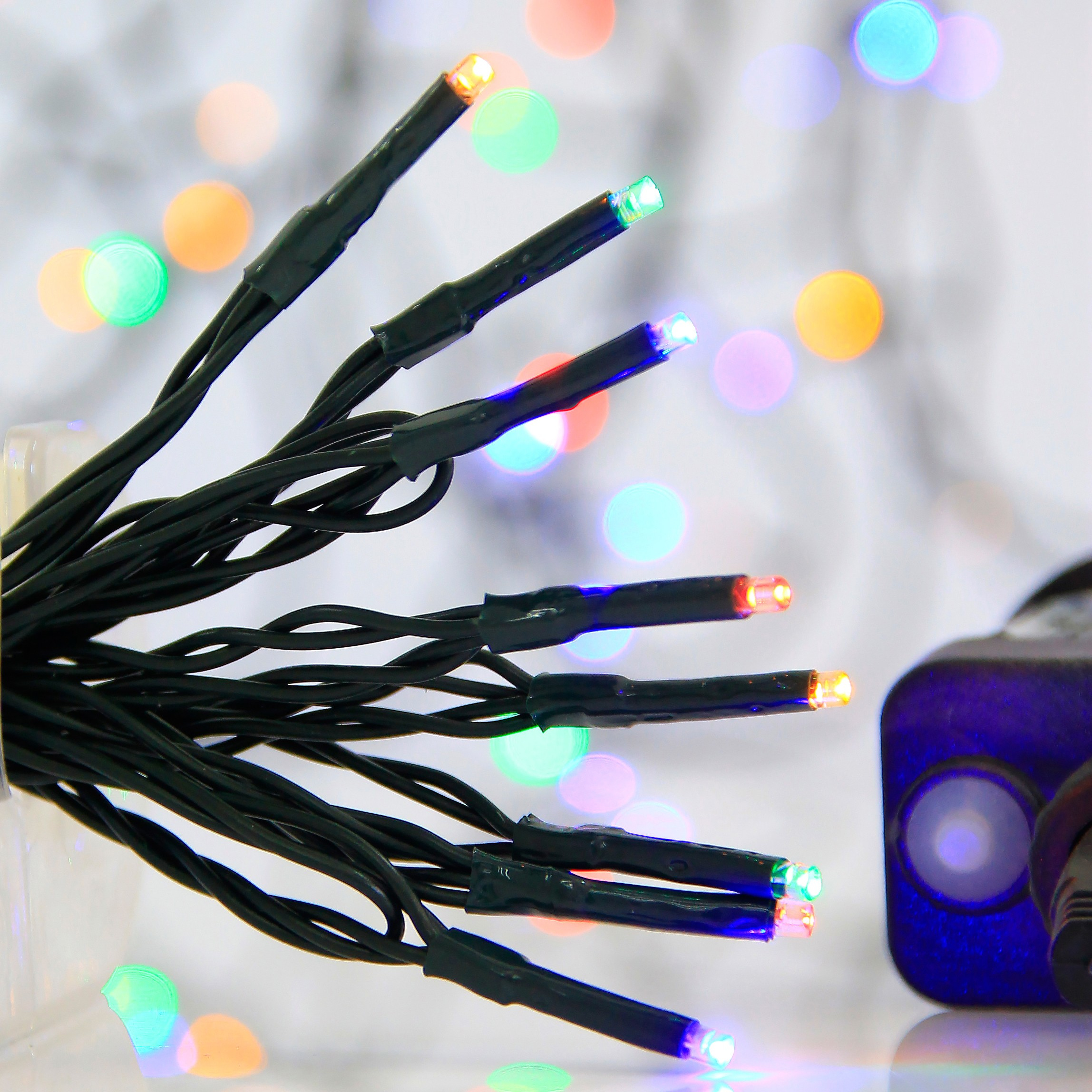 XMAS ΛΑΜΠΑΚΙ ΣΕΙΡΑ 240 LED 3mm 31V ΜΕΤΑΣΧΗΜΑΤΙΣΤΗ ΜΕ 8 ΠΡΟΓΡΑΜΜΑΤΑ & ΜΝΗΜΗ ΠΡΑΣΙΝΟ PVC ΚΑΛΩΔΙΟ ΧΡΩΜΑΤΙΣΤΟ LED ΑΝΑ 5cm ΠΑΡΟΧΗ 3m ΙΡ44