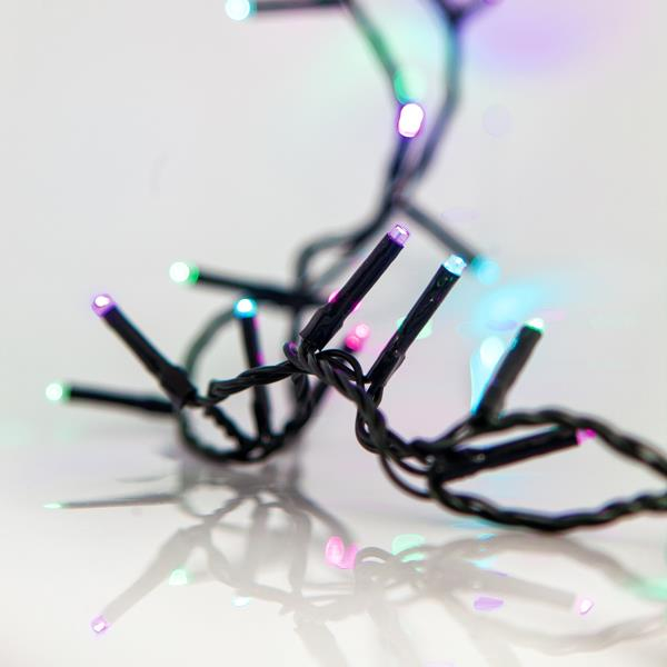 XMAS ΛΑΜΠΑΚΙ ΣΕΙΡΑ 300 LED 3mm 31 ΜΕΤΑΣΧΗΜΑΤΙΣΤΗ ΜΕ 8 ΠΡΟΓΡΑΜΜΑΤΑ & ΜΝΗΜΗ ΠΡΑΣΙΝΟ PVC ΚΑΛΩΔΙΟ OΠΑΛ ΧΡΩΜΑΤΙΣΤΟ LED ΑΝΑ 5cm ΠΑΡΟΧΗ 3m IP44