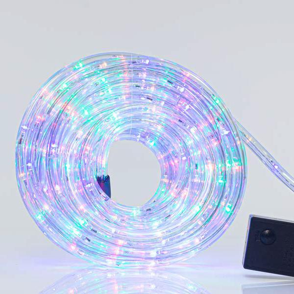XMAS ΦΩΤΟΣΩΛΗΝΑΣ LED 10m ΜΟΝΟΚΑΝΑΛΟΣ ΜΕ ΠΡΟΓΡΑΜΜΑ ΧΡΩΜΑΤΙΣΤΟ 24 LED/m IP44