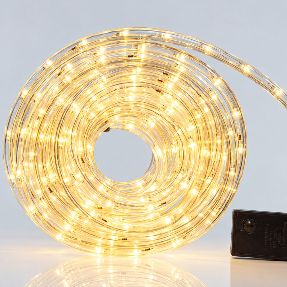 ΦΩΤΟΣΩΛΗΝΑΣ LED, ΜΟΝΟΚΑΝΑΛΟΣ, ΘΕΡΜΟ ΛΕΥΚΟ, 10m, 24 LED ΑΝΑ ΜΕΤΡΟ, IP44