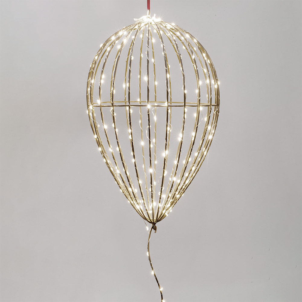 XMAS ΦΩΤΙΖΟΜΕΝΟ ΜΠΑΛΟΝΙ 24x24x77cm 283 MINI LED ΜΕΤΑΣΧΗΜΑΤΙΣΤΗ ΧΡΟΝΟΔΙΑΚΟΠΤΗ ΣΑΜΠΑΝΙ ΜΕΤΑΛΛΙΚΟΣ ΣΚΕΛΕΤΟΣ ΑΣΗΜΙ ΧΑΛΚΙΝΟ ΚΑΛΩΔΙΟ ΘΕΡΜΟ ΛΕΥΚΟ LED & ΘΕΡΜΟ ΛΕΥΚΟ FLASH LED ΠΑΡΟΧΗ 5m IP44