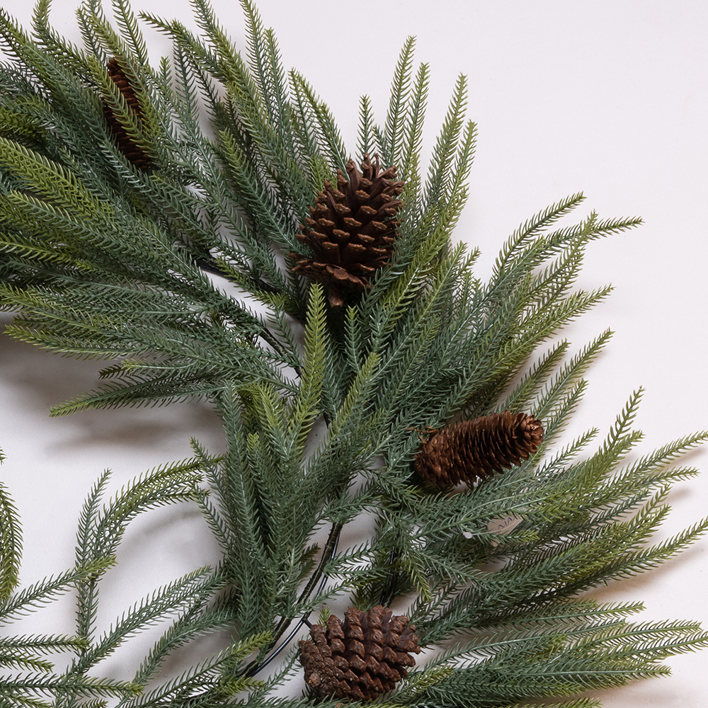 ΣΤΕΦΑΝΙ ΜΕ ΚΟΥΚΟΥΝΑΡΙΑ FOREST GLAMOUR PE 75cm