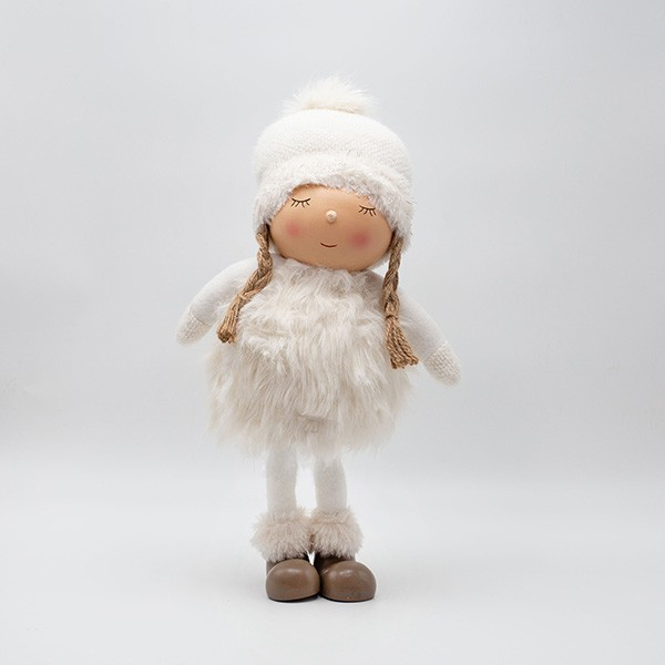 ΚΟΡΙΤΣΑΚΙ POM POM ΜΕ ΛΕΥΚΑ ΡΟΥΧΑ 43cm