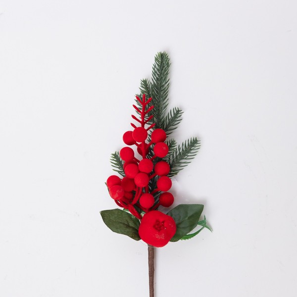 ΠΙΚΑΚΙ ΜΕ ΒΕΛΟΥΔΙΝΑ ΚΟΚΚΙΝΑ BERRIES, 25cm