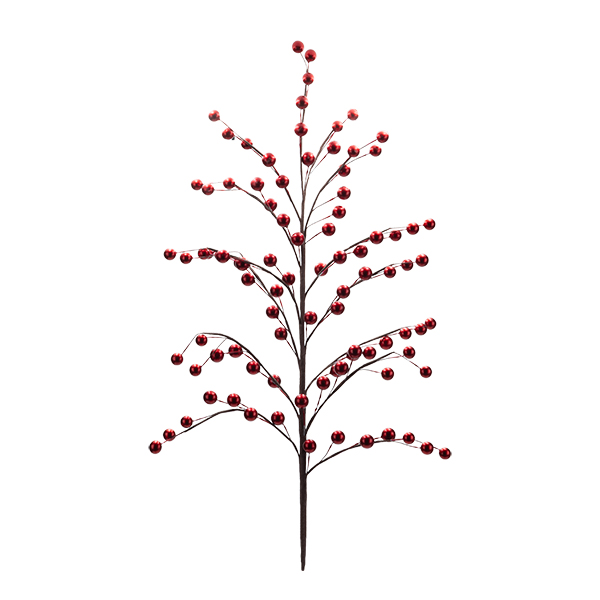 ΚΛΑΔΙ ΜΕ BERRIES ΚΟΚΚΙΝΑ ΜΕΤΑΛΛΙΖΕ ΠΥΚΝΟ 79cm