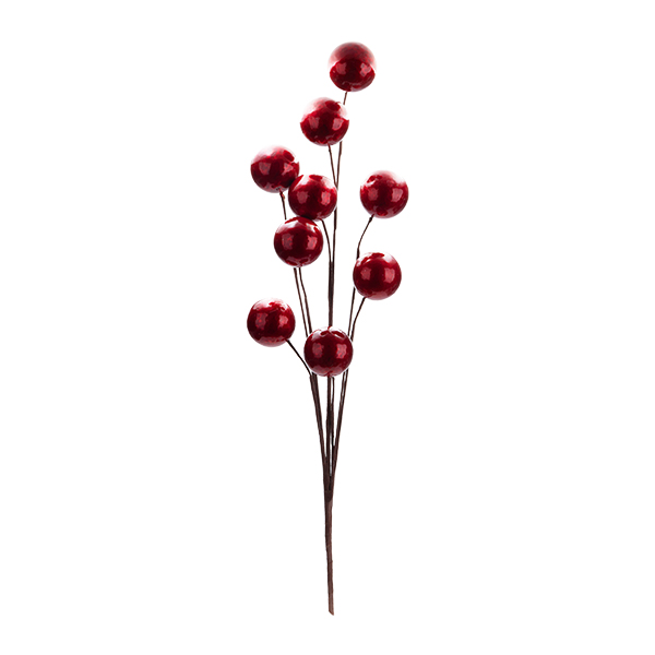 ΚΛΑΔΙ ΜΕ BERRIES ΚΟΚΚΙΝΑ ΜΕΤΑΛΛΙΖΕ ΣΕ ΜΠΟΥΚΕΤΟ 72cm