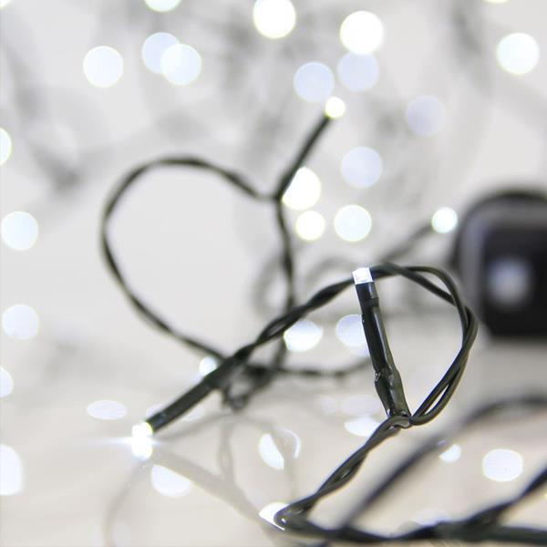 XMAS ΛΑΜΠΑΚΙ ΣΕΙΡΑ 480 LED 3mm 31V ΜΕΤΑΣΧΗΜΑΤΙΣΤΗ ΜΕ 8 ΠΡΟΓΡΑΜΜΑΤΑ ΠΡΑΣΙΝΟ PVC ΚΑΛΩΔΙΟ ΛΕΥΚΟ LED ΑΝΑ 5cm ΠΑΡΟΧΗ 3m ΙΡ44