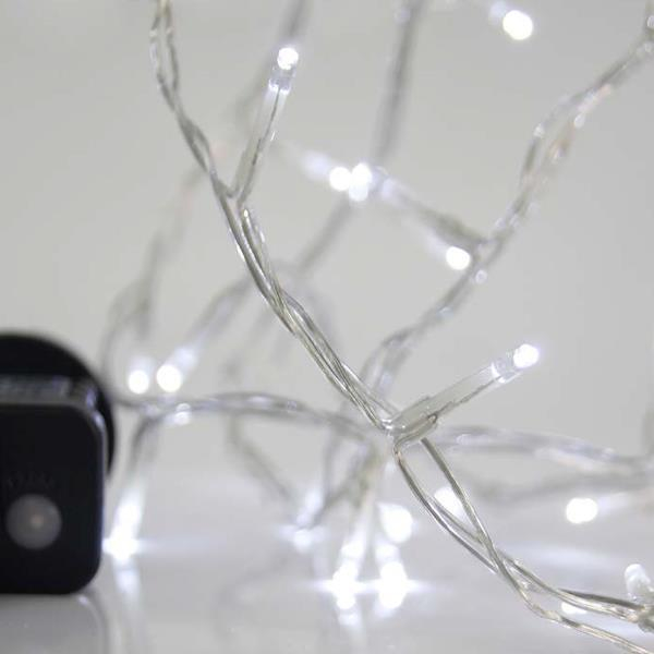 XMAS ΛΑΜΠΑΚΙ ΣΕΙΡΑ 240 LED 3mm 31V ΜΕΤΑΣΧΗΜΑΤΙΣΤΗ ΜΕ 8 ΠΡΟΓΡΑΜΜΑΤΑ ΔΙΑΦΑΝΟ PVC ΚΑΛΩΔΙΟ ΛΕΥΚΟ LED ΑΝΑ 5cm ΠΑΡΟΧΗ 3m ΙΡ44
