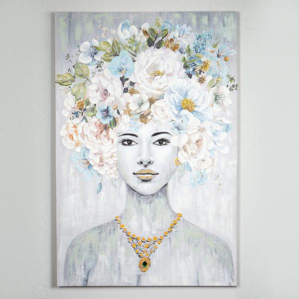 ΠΙΝΑΚΑΣ ΚΑΜΒΑΣ ΓΥΝΑΙΚΑ ΜΕ ΛΟΥΛΟΥΔΙΑ 80x3.5x120cm