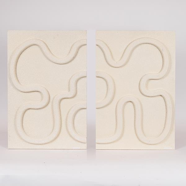 S/2 ΠΙΝΑΚΑΣ ΚΑΜΒΑΣ ΑΝΑΓΛΥΦΟΣ ΛΕΥΚΟΣ 60x4x80cm