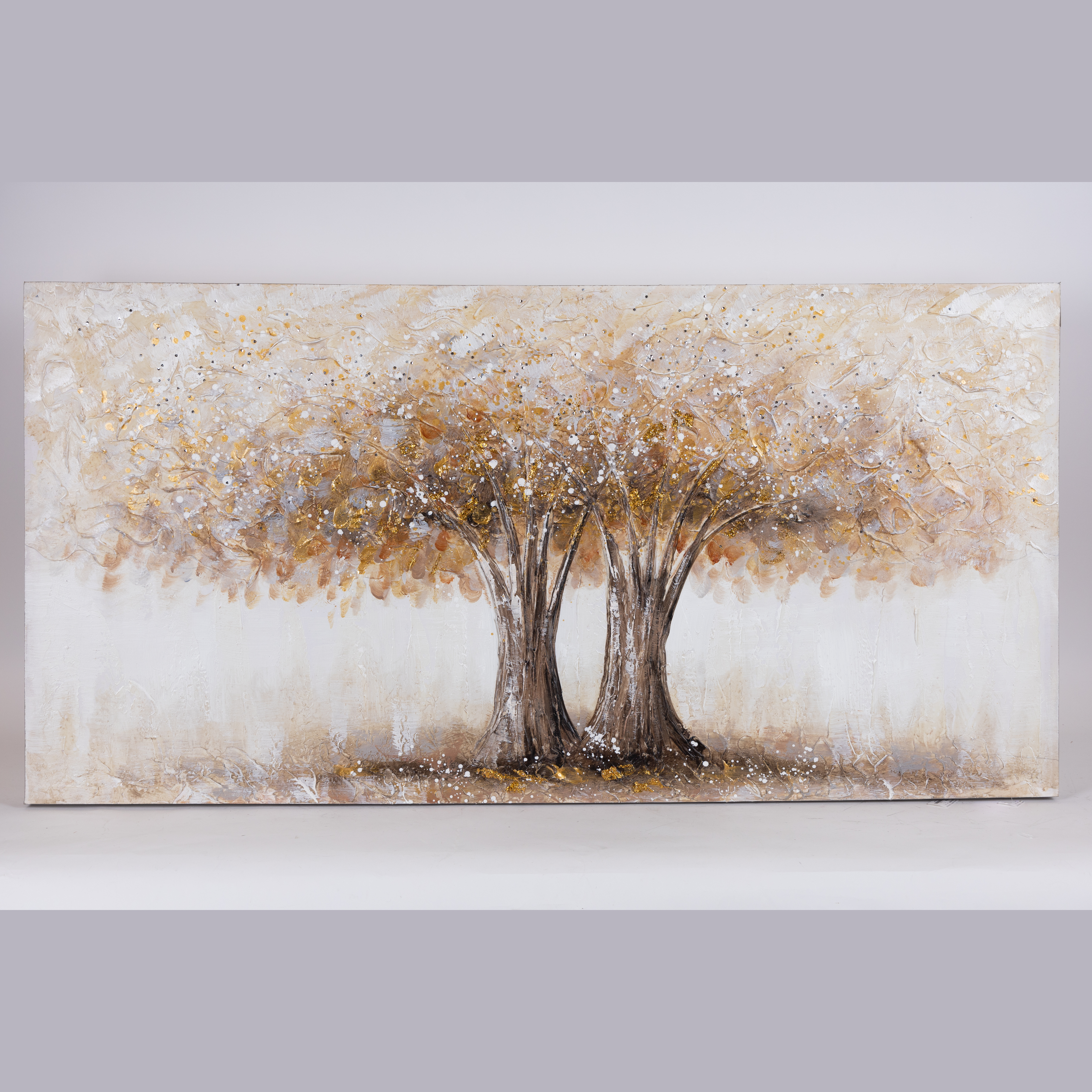 ΠΙΝΑΚΑΣ ΚΑΜΒΑΣ ΔΕΝΤΡΑ ΛΕΥΚΟΣ - ΚΑΦΕ 120x3x60cm
