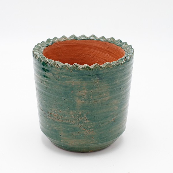ΚΑΣΠΩ ΚΕΡΑΜΙΚΟ ΠΡΑΣΙΝΟ MΠΕΖ 14x14x13.5cm