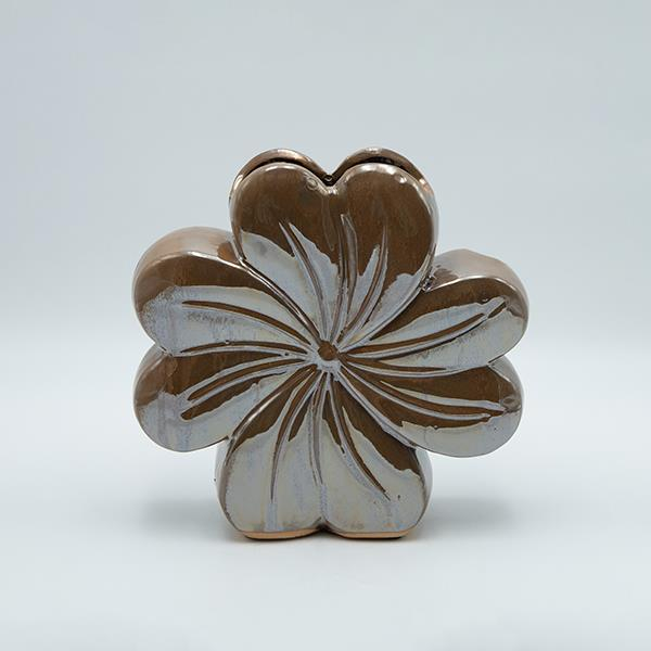 ΒΑΖΟ ΛΟΥΛΟΥΔΙ ΚΕΡΑΜΙΚΟ ΚΑΦΕ 24x6.5x23.5cm