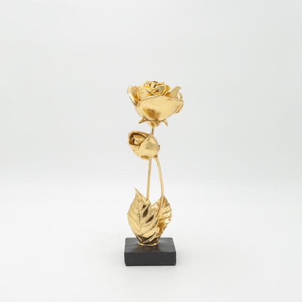 ΛΟΥΛΟΥΔΙΑ ΠΟΛΥΡΕΖΙΝ ΧΡΥΣΟ - ΜΑΥΡΟ 8.5x8.5x26cm