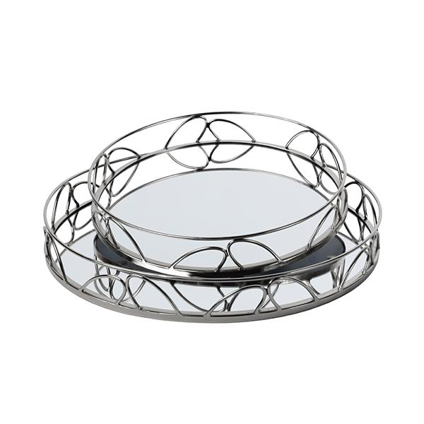 s/2 ΔΙΣΚΟΣ ΜΕΤΑΛΛΙΚΟΣ ΜΕ ΚΑΘΡΕΦΤΗ ΑΣΗΜΙ 35x5x25cm/ 30.5x5x20.5cm