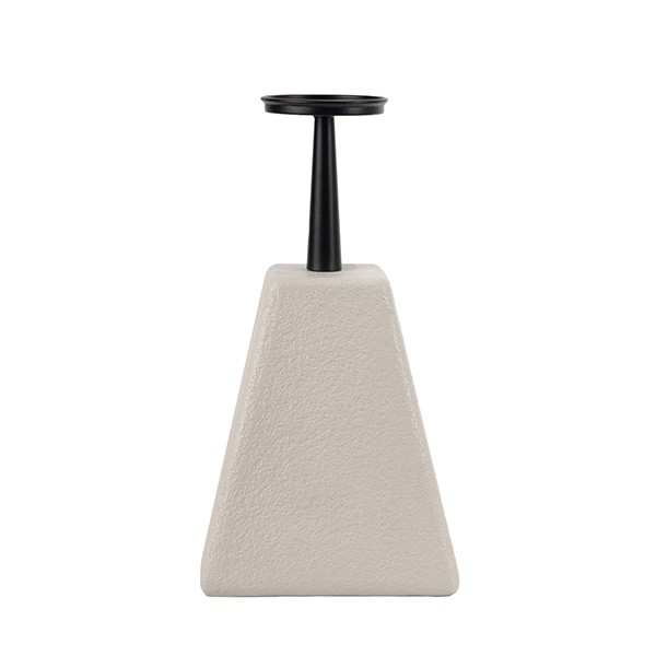 ΚΗΡΟΠΗΓΙΟ MDF - ΜΕΤΑΛΛΙΚΟ ΛΕΥΚΟ - ΜΑΥΡΟ 20x20x38cm