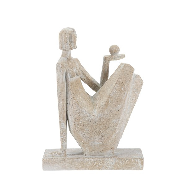 ΦΙΓΟΥΡΑ ΓΥΝΑΙΚΑ ΠΟΛΥΡΕΖΙΝ ΜΠΕΖ 20x9x27cm